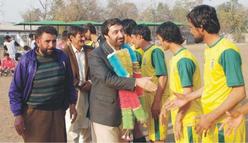 پشاور: فاٹا اولمپک ایسوسی ایشن کے سیکرٹری شاہد خان شنواری ..