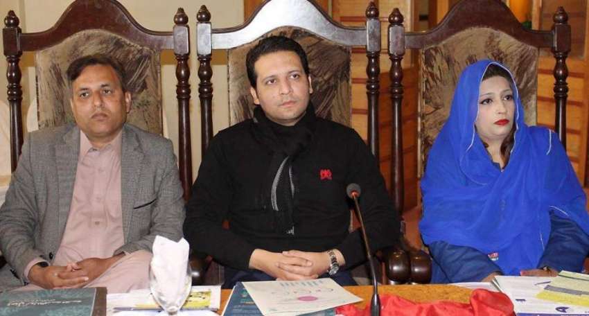 مظفر آباد: رکن قانون ساز اسمبلی بیرسٹر افتخار تقریب میں ..