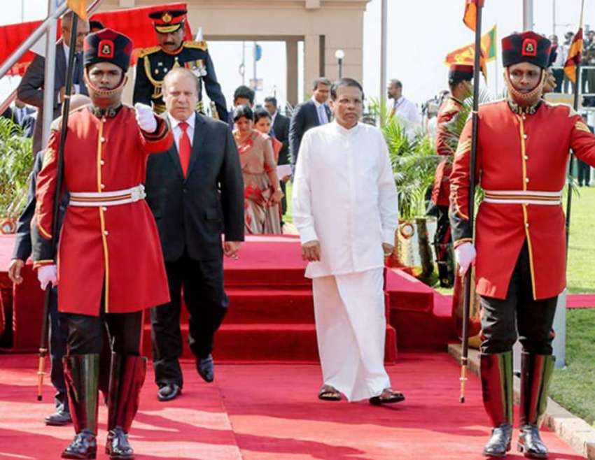 کولمبو: وزیر اعظم محمد نواز شریف سری لنکا میں مقامی صدر کے ..