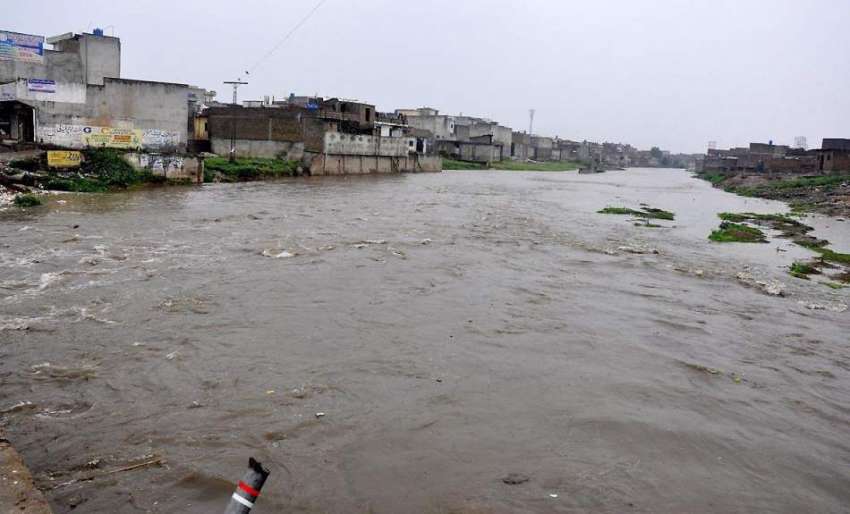 راولپنڈی: جڑواں شہروں میں دن بھر برسنے والی بارش کے بعد نالہ ..