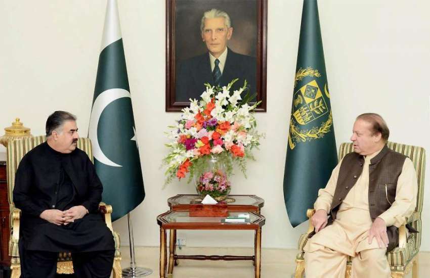 اسلام آباد: وزیر اعظم محمد نواز شریف سے وزیر اعلیٰ بلوچستان ..