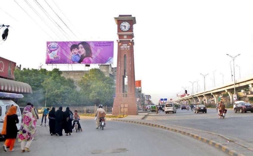 راولپنڈی: سکستھ روڈ پر بنائے جانیوالے کلاک ٹاور کا خوبصورت ..
