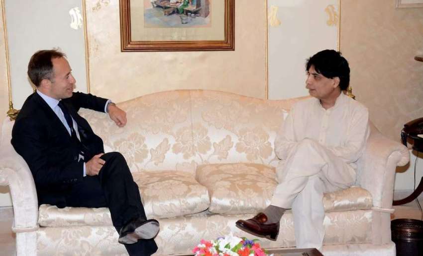 اسلام آباد: وزیر داخلہ چوہدری نثار علی خان سے برطانوی ہائی ..