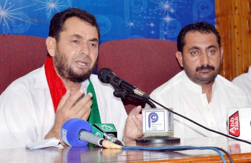 پشاور: شمالی وزیرستان عمائدین پاکستان تحریک انصاف کے رہنما ..