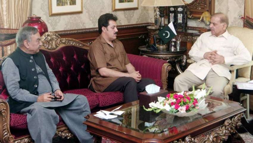 لاہور: وزیر اعلیٰ پنجاب محمد شہباز شریف سے ایم پی اے راجہ ..