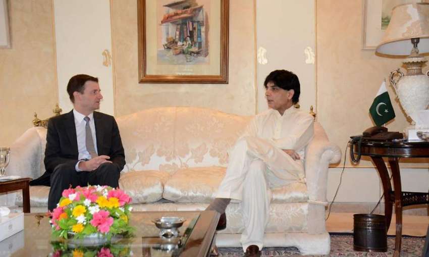 اسلام آباد: وزیر داخلہ چوہدری نثار علی خان سے امریکی سفیر ..