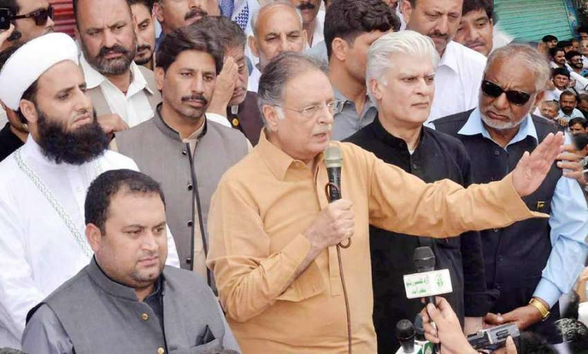 مظفر آباد: وزیر اطلاعات سینیٹر پرویز رشید دھیر کوٹ میں پارٹی ..
