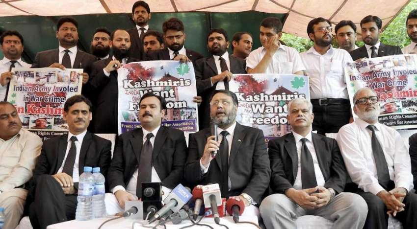 لاہور: وکلاء تنظیم کے رہنمااسد منظور بٹ ، رانا ضیاء عبدالرحمن ..
