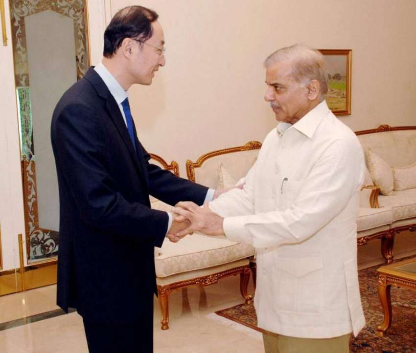 اسلام آباد: وزیر اعلیٰ پنجاب محمد شہباز شریف سے چین کے سفیر ..