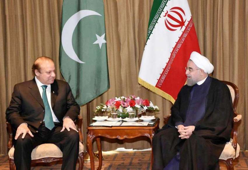 نیو یارک: وزیر اعظم نواز شریف اور ایران کے صدر حسن روہانی ..