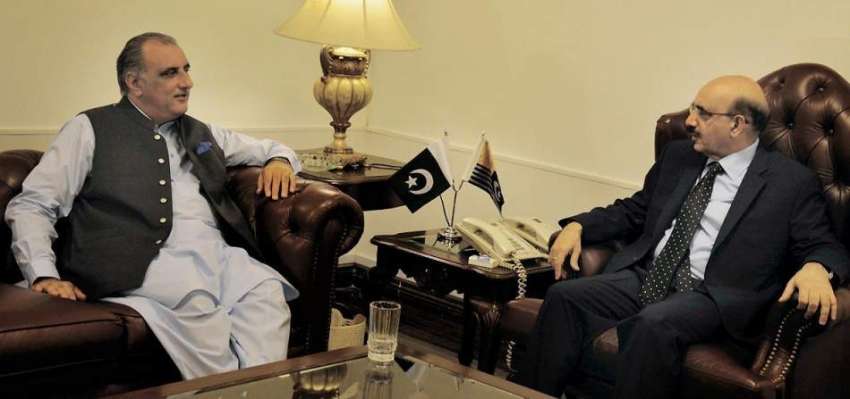 اسلام آباد: صدر آزاد کشمیر سردار مسعود خان سے وزیر خزانہ ..
