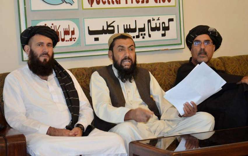 کوئٹہ: قلعہ عبداللہ کے رہائشی حاجی عبداللہ و دیگر پریس کانفرنس ..
