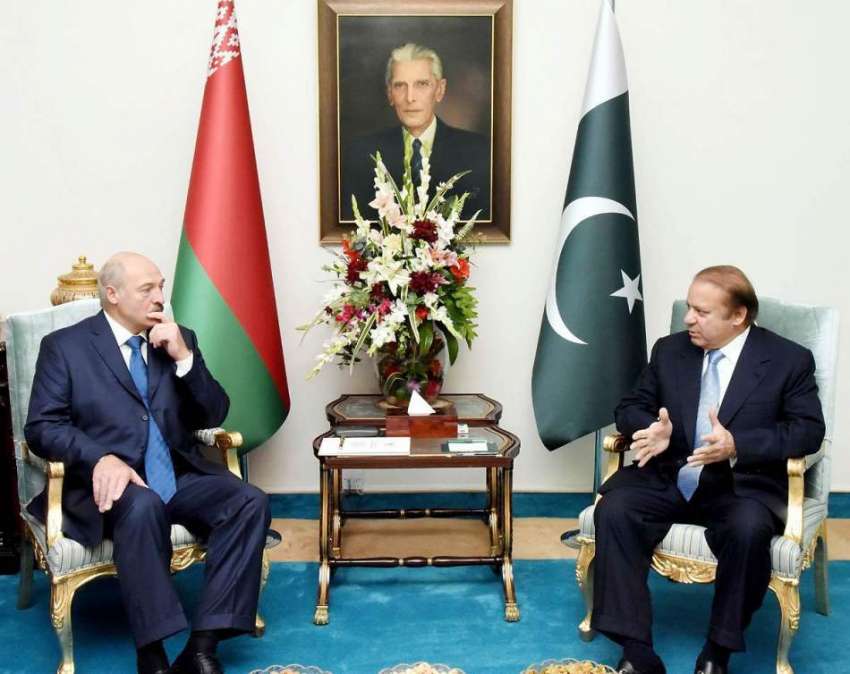 اسلام آباد: وزیر اعظم نواز شریف سے بیلا روس کے صدر الیگزینڈر ..