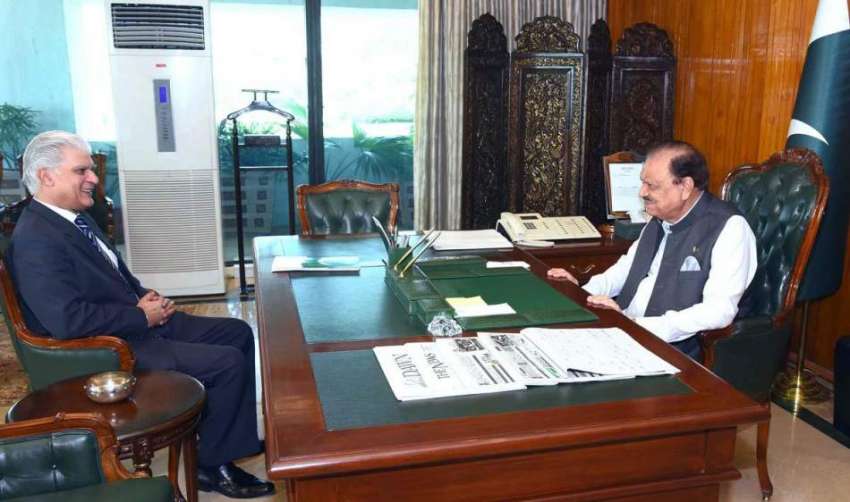 اسلام آباد: صدر ممنون حسین سے وزیر اعظم کے خصوصی مشیر برائے ..