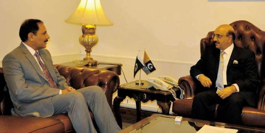 اسلام آباد: صدر آزاد جموں و کشمیر مسعود خان سے میجر جنرل ..