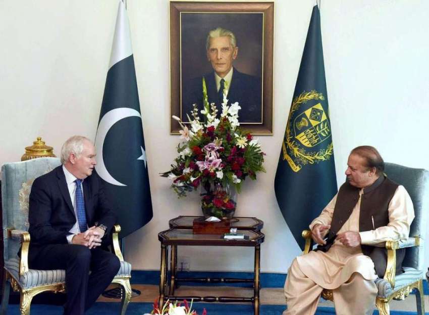 اسلام آباد: وزیر اعظم محمد نواز شریف سے برطانیہ کے نیشنل ..