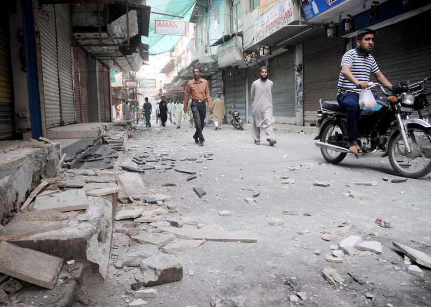 راولپنڈی: کنٹونمنٹ بورڈ کی طرف سے صدر چھوٹے بازار میں تجاوزات ..