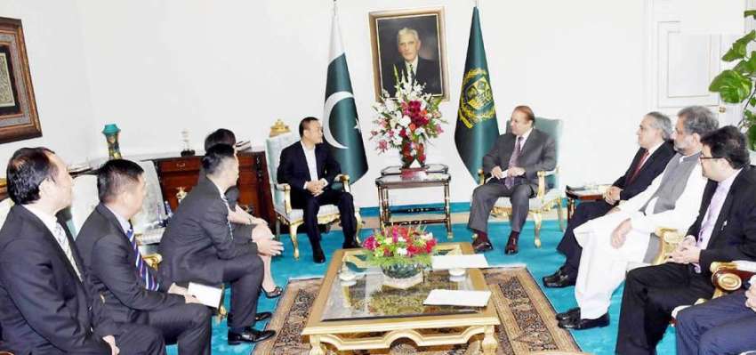 اسلام آباد: وزیر اعظم محمد نواز شریف سے چینی سرمایا کاروں ..