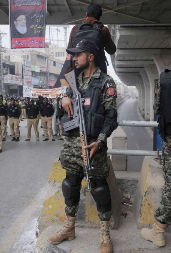 راولپنڈی: شہدائے کربلا کے چہلم کے موقع پر جلوس کی حفاظت کے ..