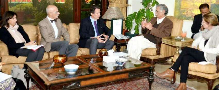 پشاور: وزیر اعلیٰ خیبر پختونخوا پرویز خٹک سے یورپین یونین ..