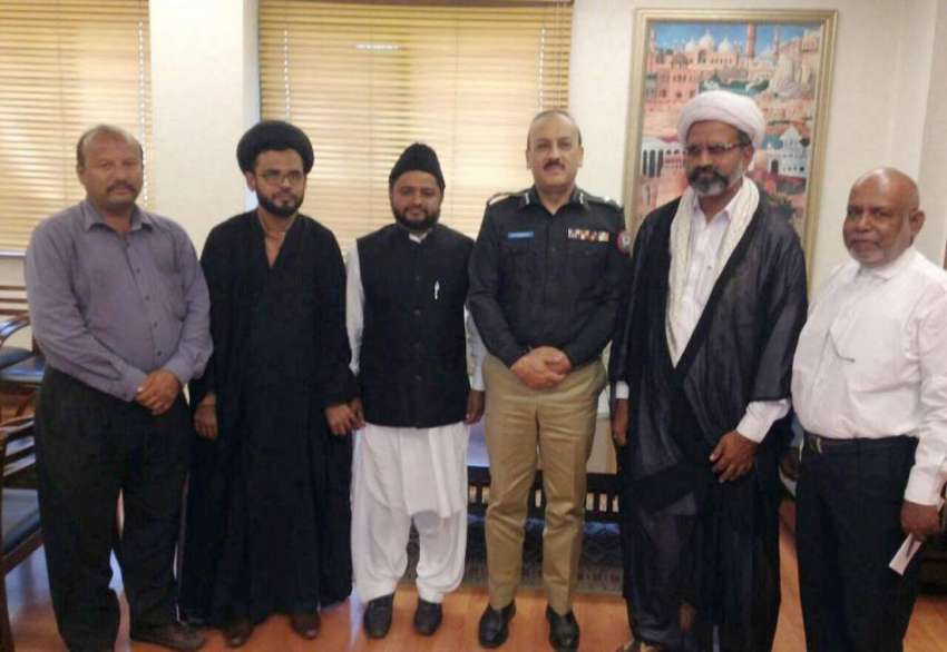 کراچی: آئی جی سندھ اے ڈی خواجہ سے سینٹرل پولیس آفس میں شیعہ ..
