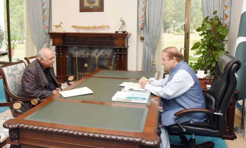 اسلام آباد:وزیر اعظم نواز شریف سے وفاقی وزیر برائے پورٹس ..
