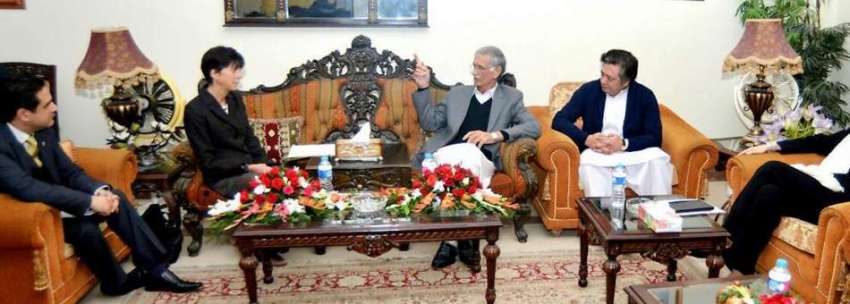 اسلام آباد: وزیر اعلیٰ خیبر پختونخوا پرویز خٹک سے ڈی ایف ..