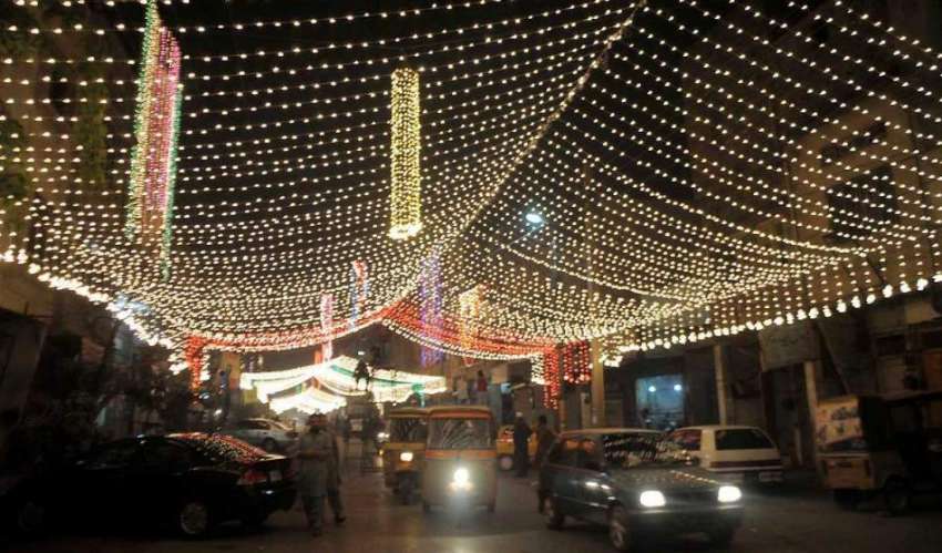 راولپنڈی: عید ملادالنبی (ص) کے آمد کے سلسلے میں گلیوں اور ..