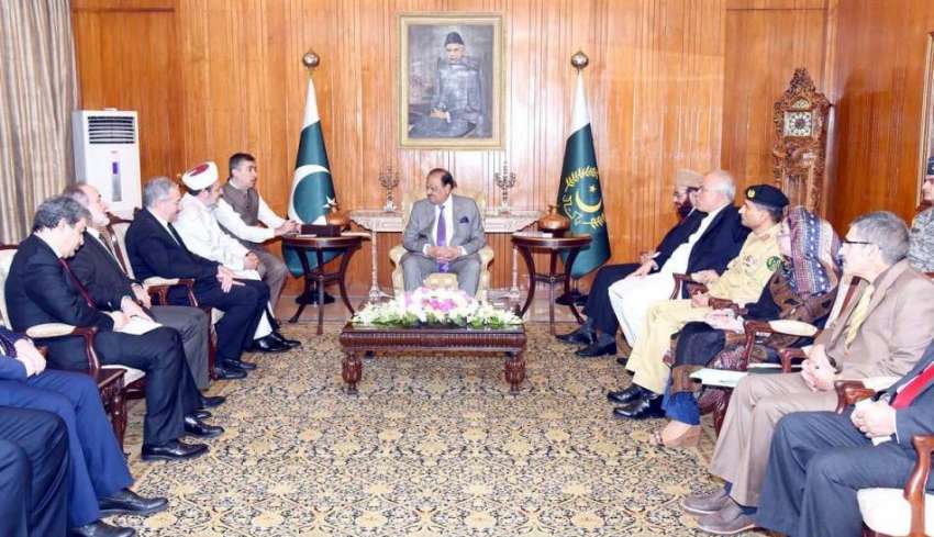 اسلام آباد: صدر ممنون حسین سے ترکی کے مذہبی امور کا وفد ملاقات ..