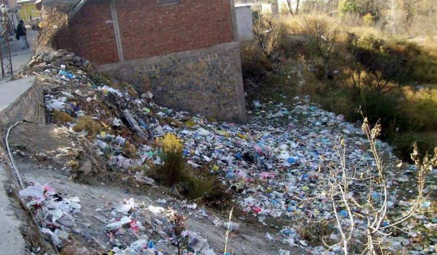 ایبٹ آباد: کاکول میں گندگی کے ڈھیر بلدیاتی نمائندوں اور ..