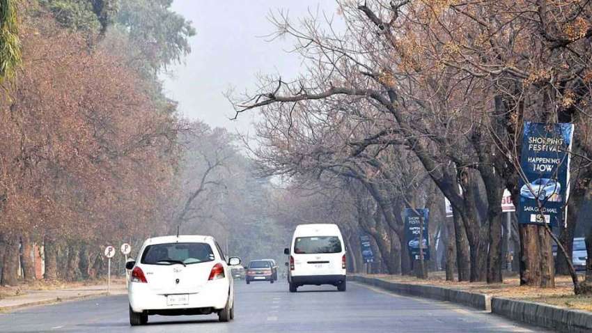 اسلام آباد: خشک سردی کے باعث روڈ کنارے لگے درخت سوکھے پڑے ..