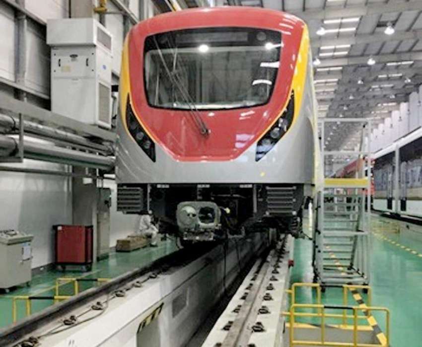 لاہور: چین میں اورنج لائن میٹرو ٹرین کے لیے بوگیا مینوفیکچر ..