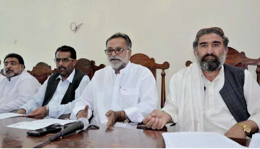 کوئٹہ: بلوچستان بس فیڈریشن کے مری سید احمد لہڑی پریس کانفرنس ..