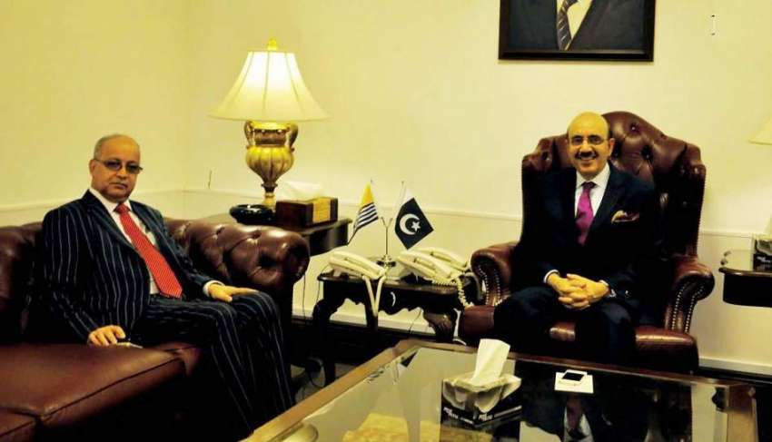 اسلام آباد: صدر آزاد کشمیر مسعود خان سے راجہ نجابت حسین ملاقات ..