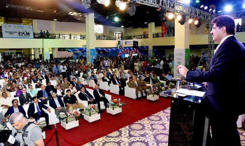 کراچی: وزیر اعلیٰ سندھ سید مراد علی شاہ ایبلٹیز ایکسپو 2017کے ..