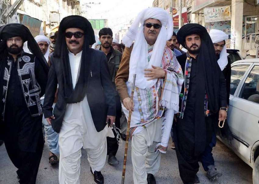 کوئٹہ: سینیٹر کبیر محمد شہی، صوبائی وزیر صحت میر رحمت صالح ..