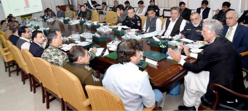 پشاور: وزیر اعلیٰ خیبر پختونخوا پرویز خٹک نیشنل ایکشن پلان ..