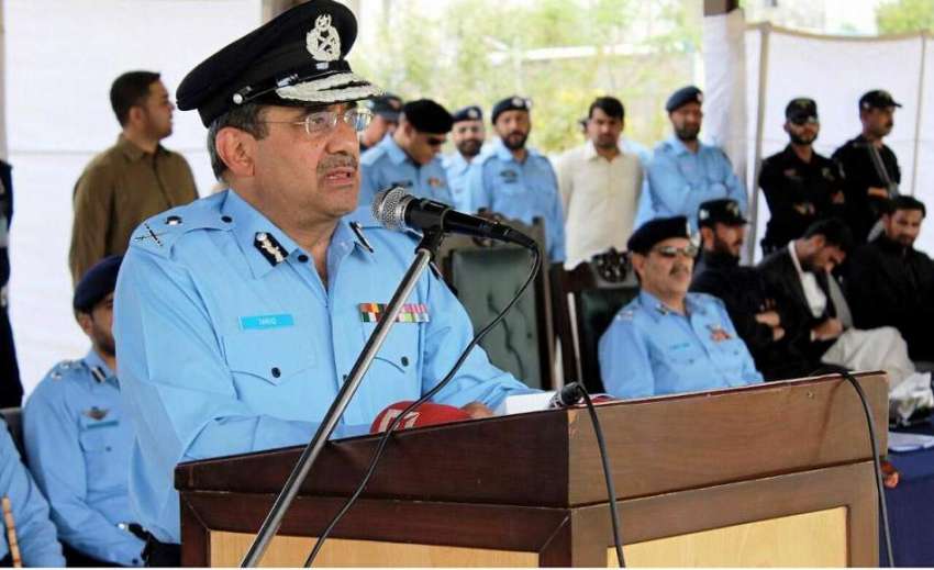 اسلام آباد: انسپکٹر جنرل آف پولیس اسلام آباد طارق یٰسین ..