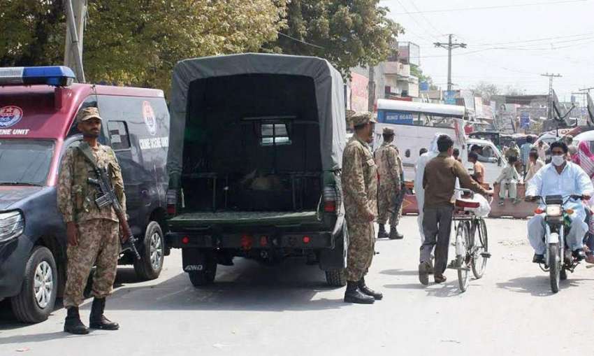 لاہور: بیدیاں روڈ پر مردم شماری ٹیم پر حملے کے بعد پاک فوج ..