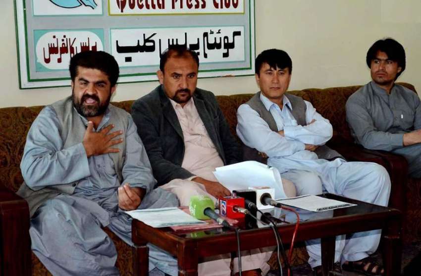 کوئٹہ: اینٹی کرپشن موومنٹ بلوچستان کے آرگنائزر فصل محمد ..