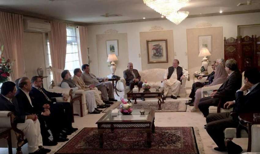 اسلام آباد: سابق وزیراعظم نواز شریف سے پارٹی رہنما ملاقات ..