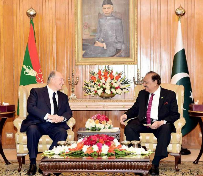 اسلام آباد: صدر مملکت ممنون حسین سے پرنس کریم آغا خان ملاقات ..