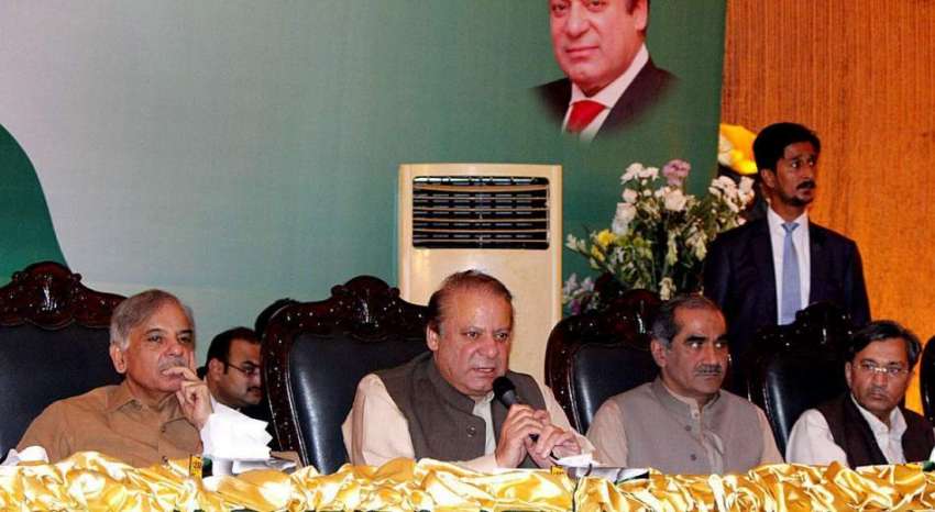 لاہور: وزیر اعظم نواز شریف حلقہ این اے 119 میں لوکل گورنمنٹ ..