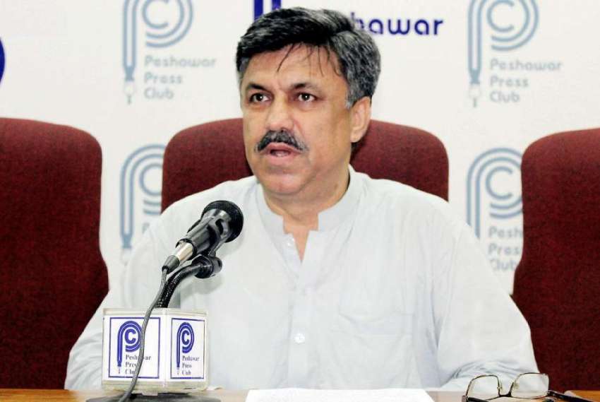 پشاور: کاروان تنظیم امن جرگہ کے رہنما خالد ایوب پریس کانفرنس ..