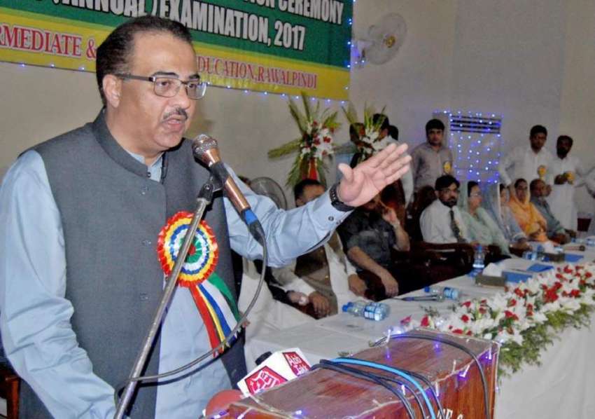 راولپنڈی: صوبائی وزیر تنویر اسلم میٹرک امتحانات میں کامیاب ..