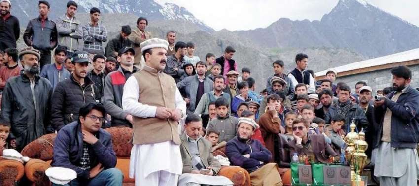 غذر:  صوبائی وزیر سیاحت فدا خان گاہکوچ میں پولو فائنل میچ ..