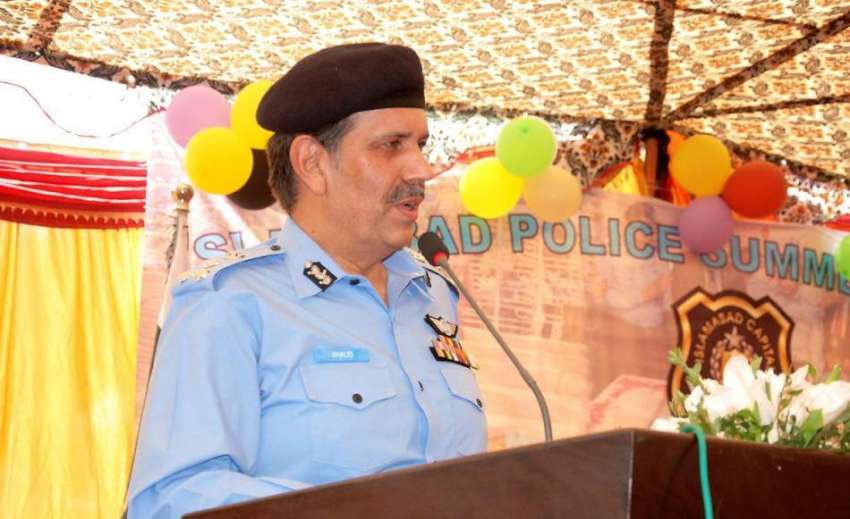 اسلام آباد: انسپکٹر جنرل آف پولیس اسلام آباد محمد خالد خٹک ..
