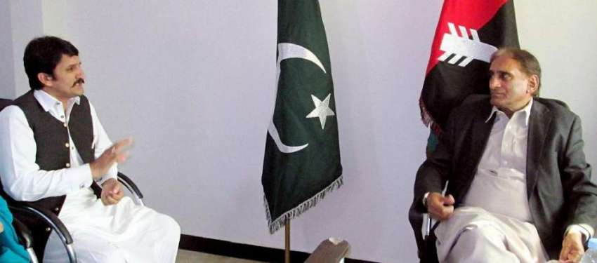 مظفر آباد: پیپلز پارٹی آزاد کشمیر کے صدر چوہدری لطیف اکبر ..