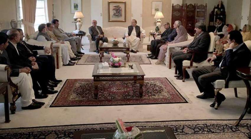 اسلام آباد: سابق وزیراعظم نواز شریف سے پارٹی رہنما ملاقات ..