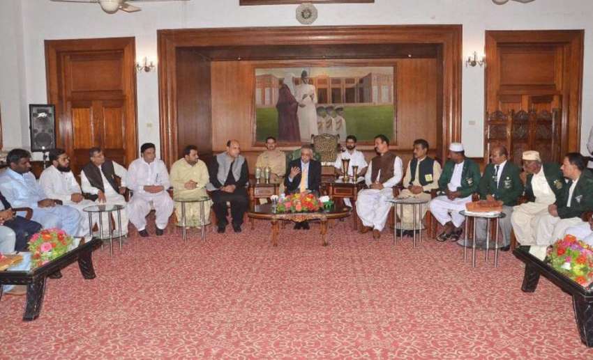 کراچی: گورنر سندھ محمد زبیر گورنر ہاؤس میں لیاری سے تعلق ..